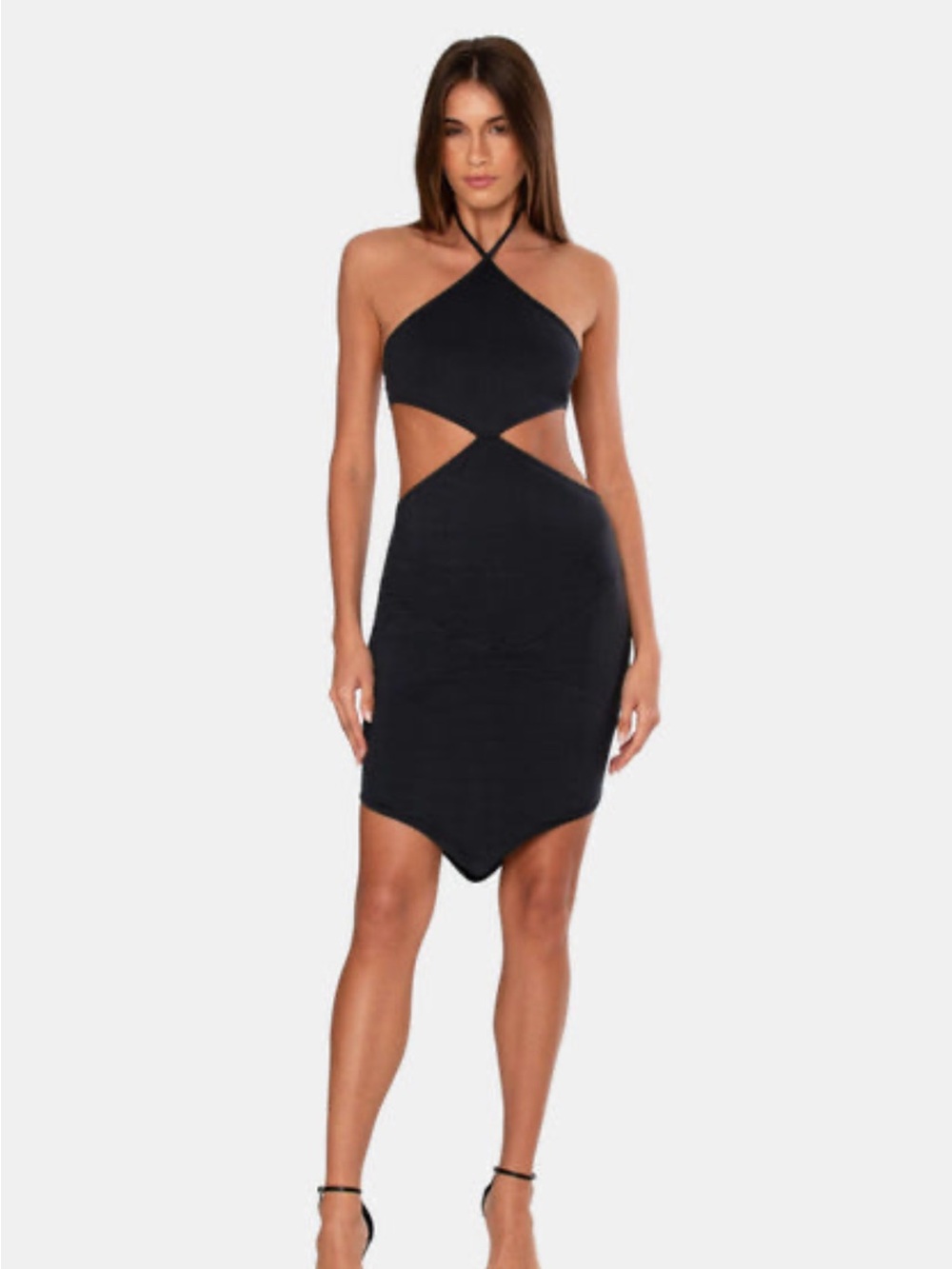 EVE DRESS
OW Collection Black Cutout Halter Bodycon Dress